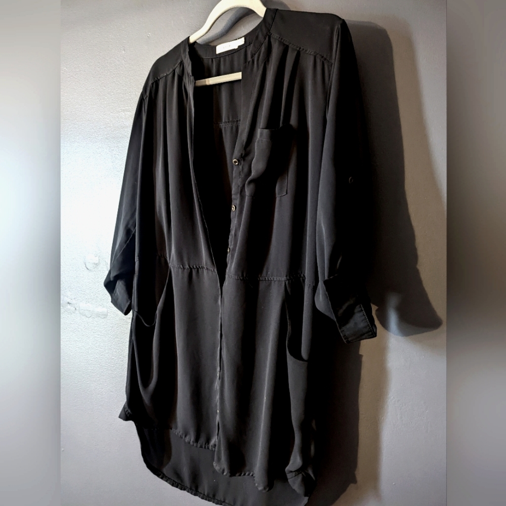 Women's oversized sheer blouse